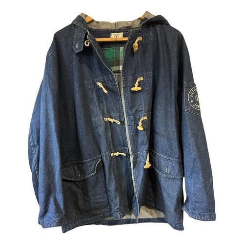 Pre-owned Valentino Cloth Dufflecoat In Blue