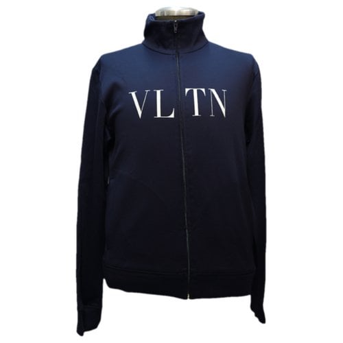 Pre-owned Valentino Vltn Knitwear & Sweatshirt In Blue
