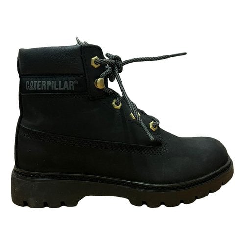Pre-owned Caterpillar Leather Boots In Black