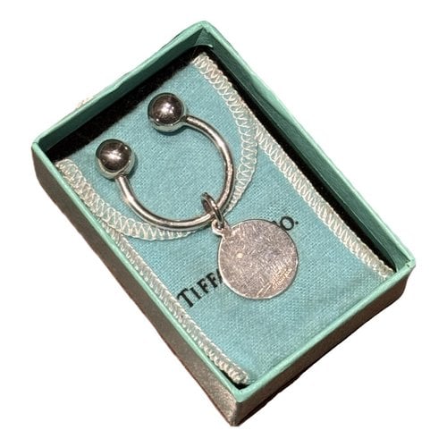 Pre-owned Tiffany & Co Tiffany 1837 Bag Charm In Silver