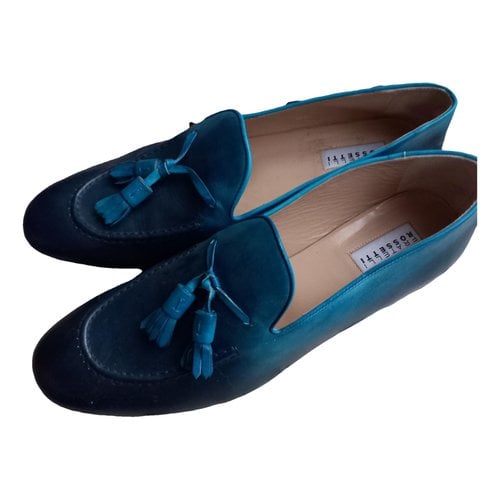 Pre-owned Fratelli Rossetti Leather Flats In Blue