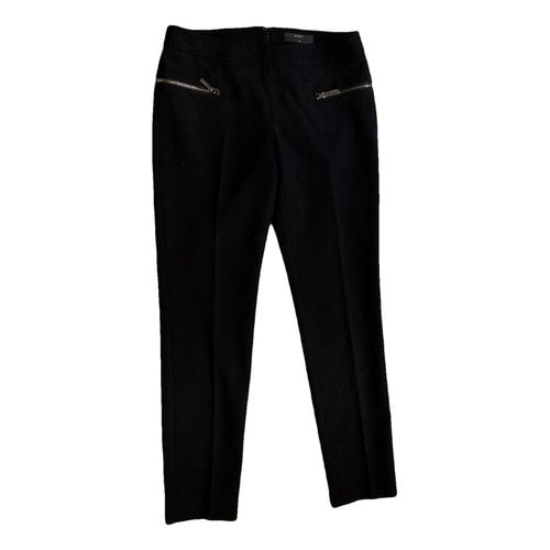 Pre-owned Seventy Straight Pants In Black