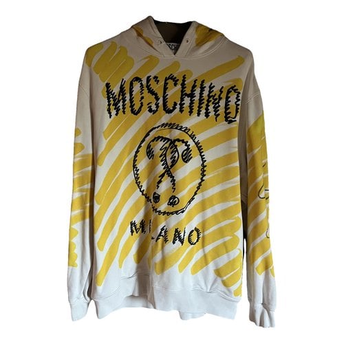 Pre-owned Moschino Sweatshirt In Yellow