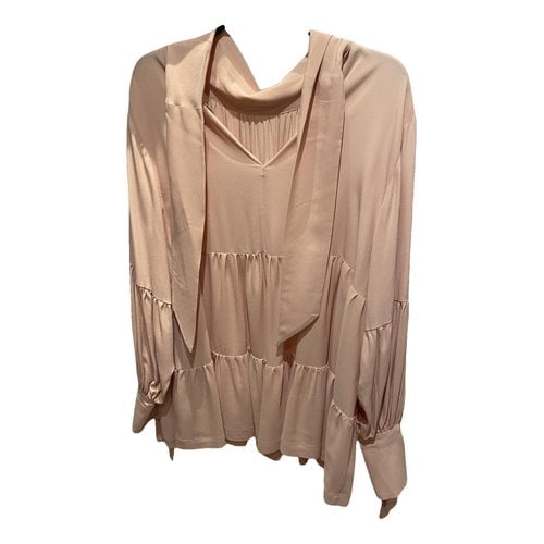Pre-owned Erika Cavallini Silk Blouse In Pink