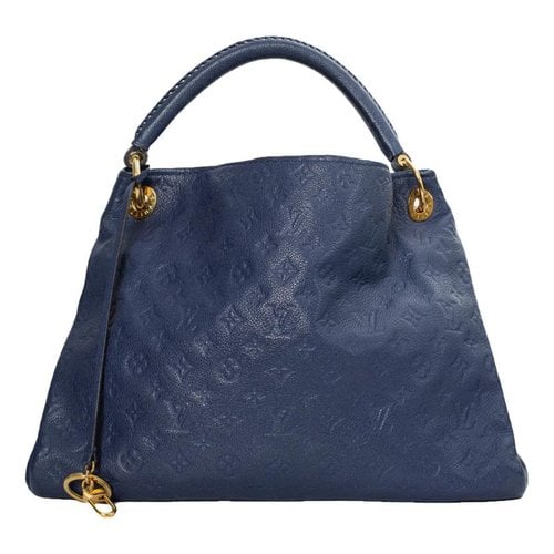 Pre-owned Louis Vuitton Artsy Leather Handbag In Blue
