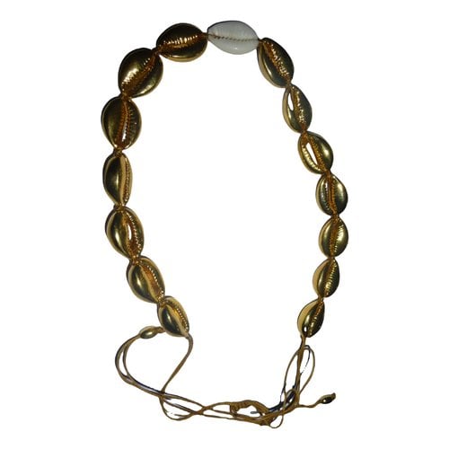 Pre-owned Tohum Necklace In Gold