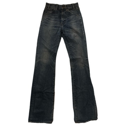 Pre-owned Celine Bootcut Jeans In Blue