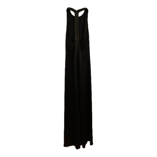 Pre-owned Alice And Olivia Silk Maxi Dress In Black