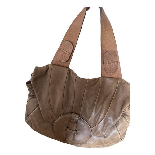 Pre-owned Hoss Intropia Leather Handbag In Camel