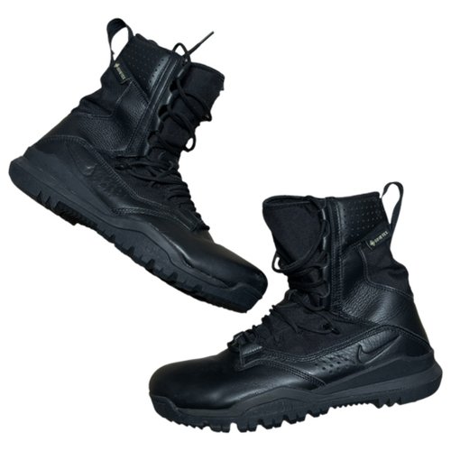 Pre-owned Nike Leather Boots In Black
