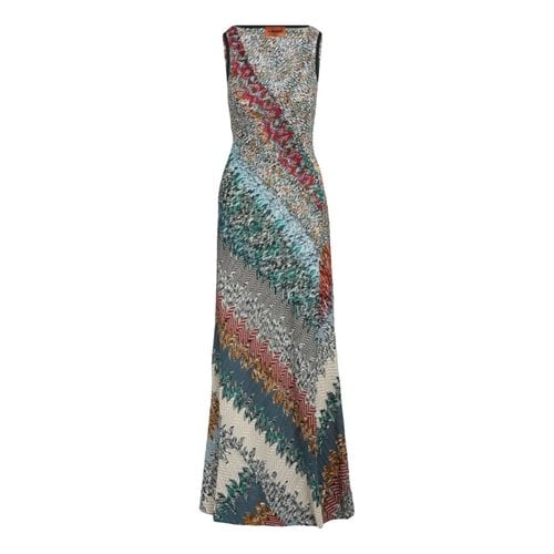 Pre-owned Missoni Wool Mid-length Dress In Green