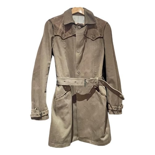 Pre-owned The Kooples Trench In Beige