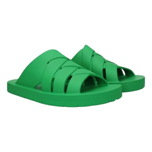 Pre-owned Bottega Veneta Flintston Sandals In Green