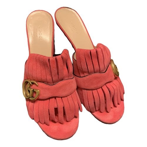 Pre-owned Gucci Sandal In Pink
