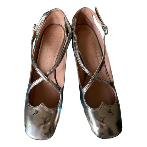 Pre-owned A.bocca Leather Heels In Beige