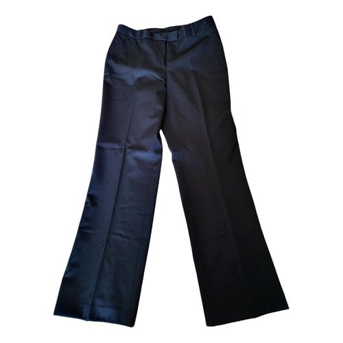 Pre-owned Brooks Brothers Wool Trousers In Black