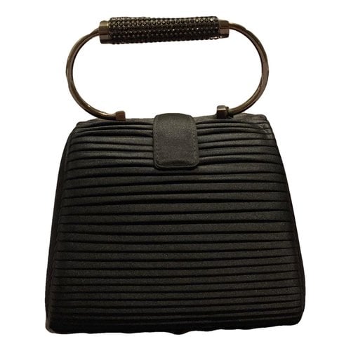 Pre-owned Giorgio Armani Silk Handbag In Black