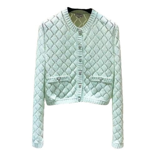 Pre-owned Chanel Tweed Jacket In Green
