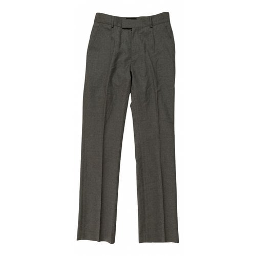 Pre-owned Apc Wool Trousers In Grey