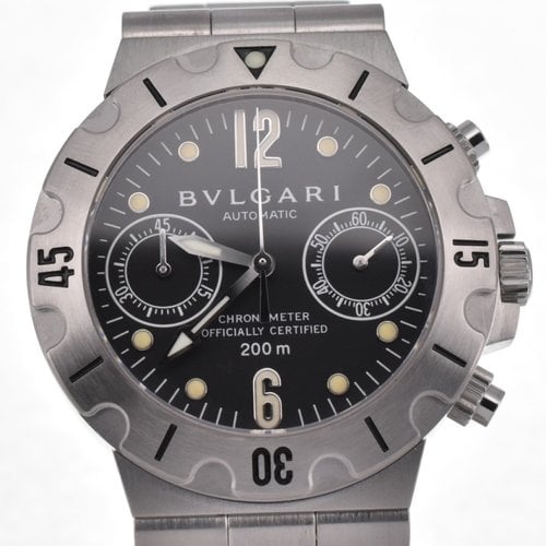 Pre-owned Bvlgari Diagono Watch In Black