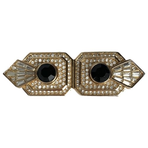 Pre-owned Dior Pin & Brooche In Gold