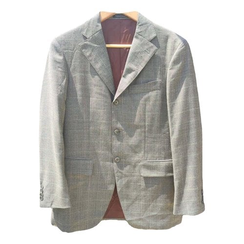 Pre-owned Guy Laroche Wool Suit In Grey