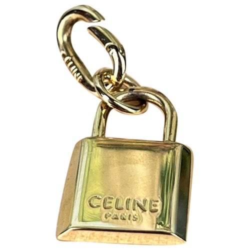 Pre-owned Celine Bag Charm In Gold
