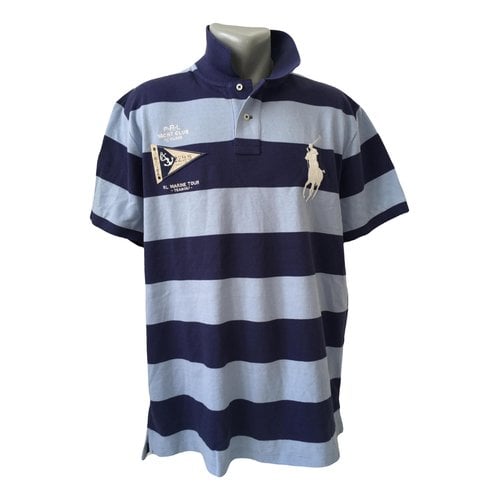 Pre-owned Polo Ralph Lauren Polo Rugby Manches Courtes Polo Shirt In Blue