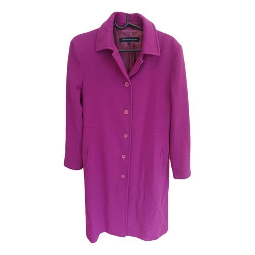Pre-owned French Connection Wool Coat In Pink