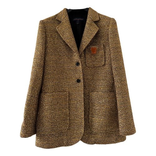 Pre-owned Louis Vuitton Wool Blazer In Gold