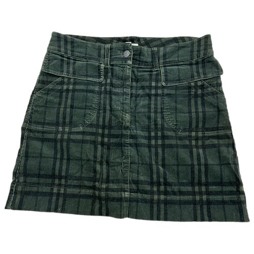 Pre-owned Burberry Mid-length Skirt In Green