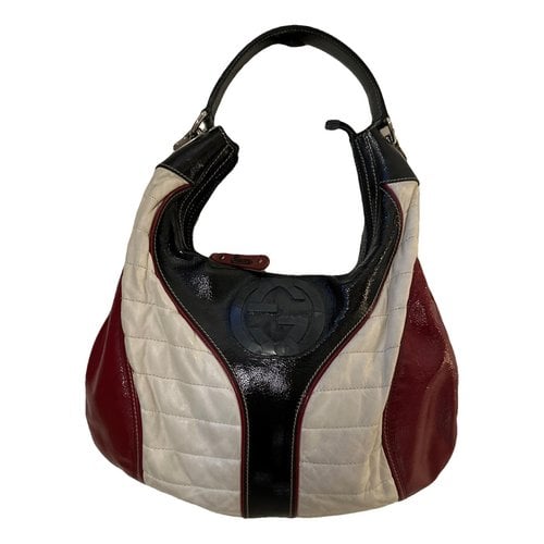 Pre-owned Gucci Soho Round Leather Handbag In Red