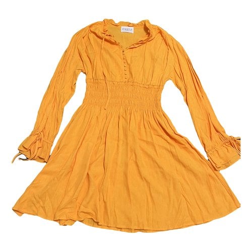 Pre-owned Claudie Pierlot Mid-length Dress In Orange
