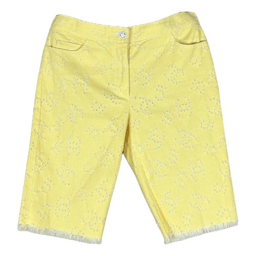 Pre-owned Chanel Shorts In Yellow