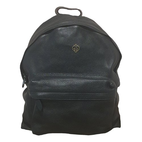 Pre-owned Golden Goose Leather Backpack In Black