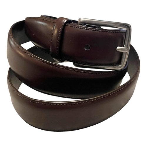 Pre-owned Coach Leather Belt In Brown