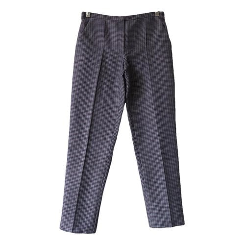 Pre-owned Nina Ricci Wool Trousers In Anthracite
