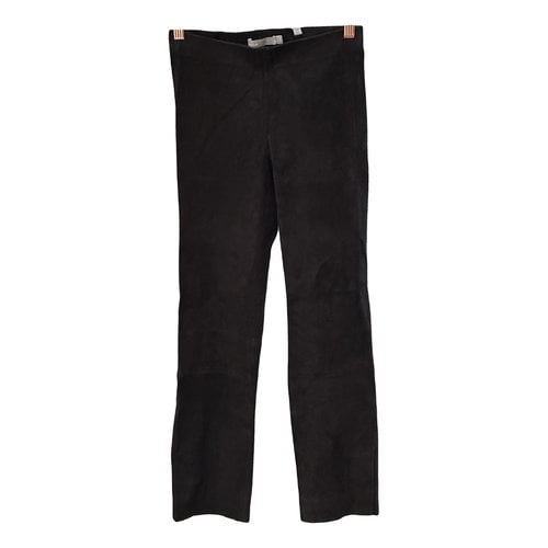 Pre-owned Vince Trousers In Black