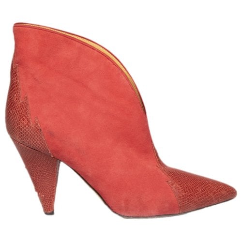 Pre-owned Isabel Marant Boots In Red