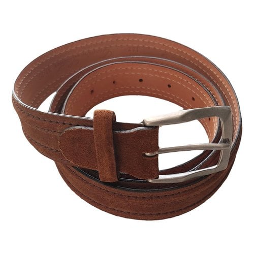 Pre-owned Reptile's House Leather Belt In Brown