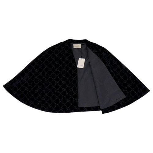 Pre-owned Gucci Velvet Coat In Black