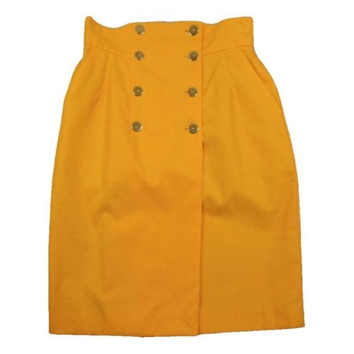 Pre-owned Escada Mid-length Skirt In Yellow