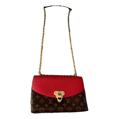 Pre-owned Louis Vuitton Saint Placide Leather Crossbody Bag In Red