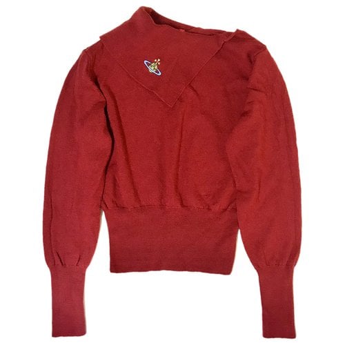 Pre-owned Vivienne Westwood Red Label Wool Jersey Top In Red