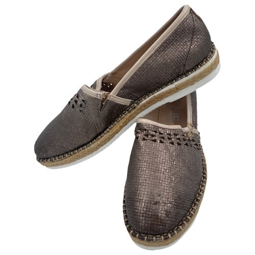 Pre-owned Mjus Leather Espadrilles In Brown