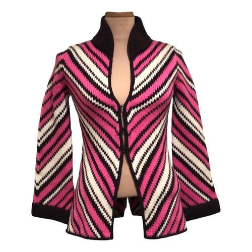 Pre-owned Alice And Olivia Wool Cardigan In Pink
