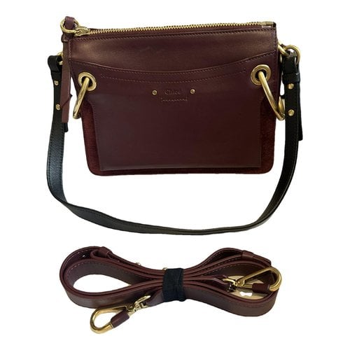 Pre-owned Chloé Roy Leather Crossbody Bag In Red