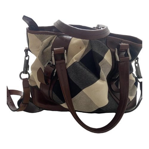 Pre-owned Burberry Cloth Bag In Brown