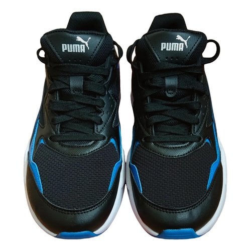 Pre-owned Puma Low Trainers In Black