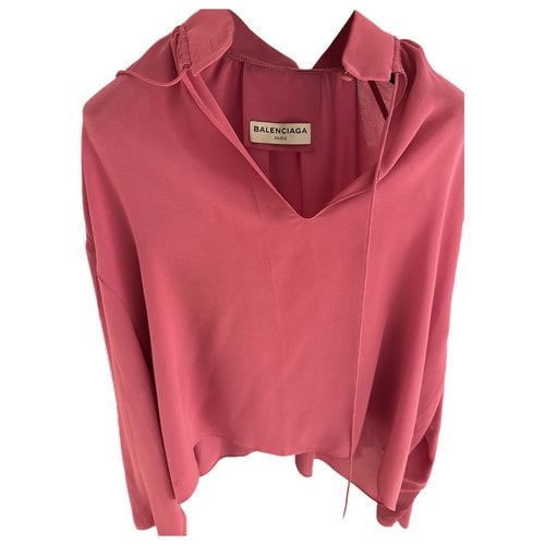 Pre-owned Balenciaga Silk Knitwear In Pink